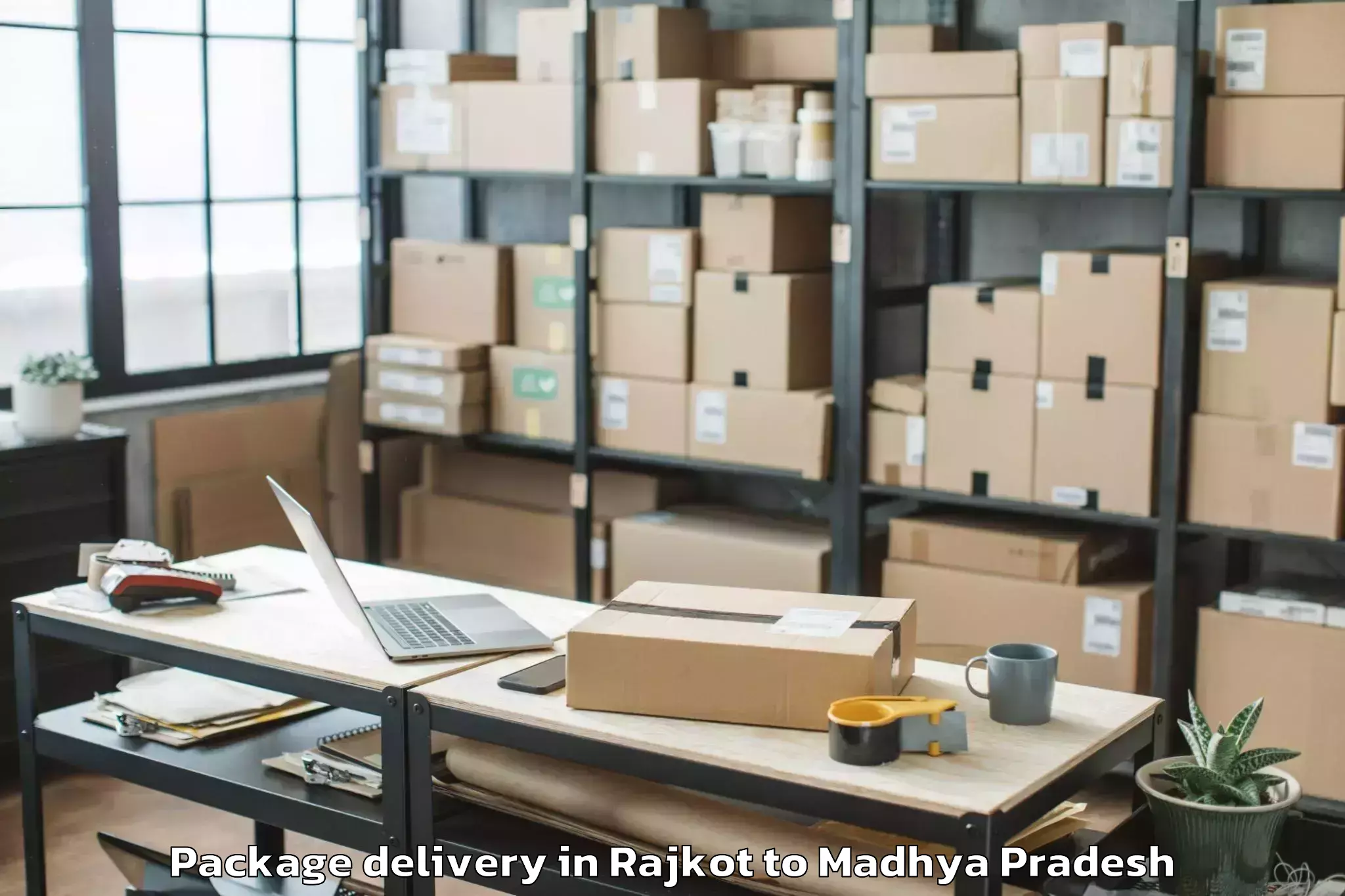 Easy Rajkot to Bichhua Package Delivery Booking